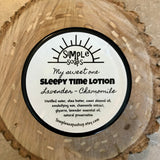 Sleepy time baby lotion